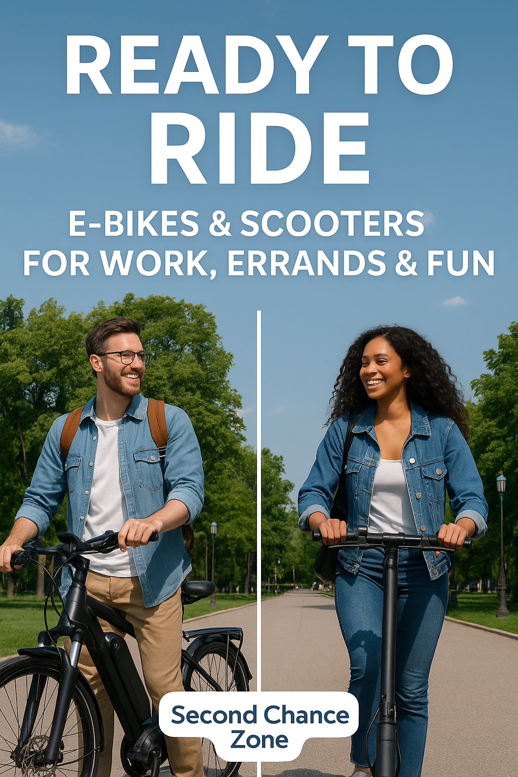 Ready to Ride: E-Bikes & Scooters for Work, Errands & Fun