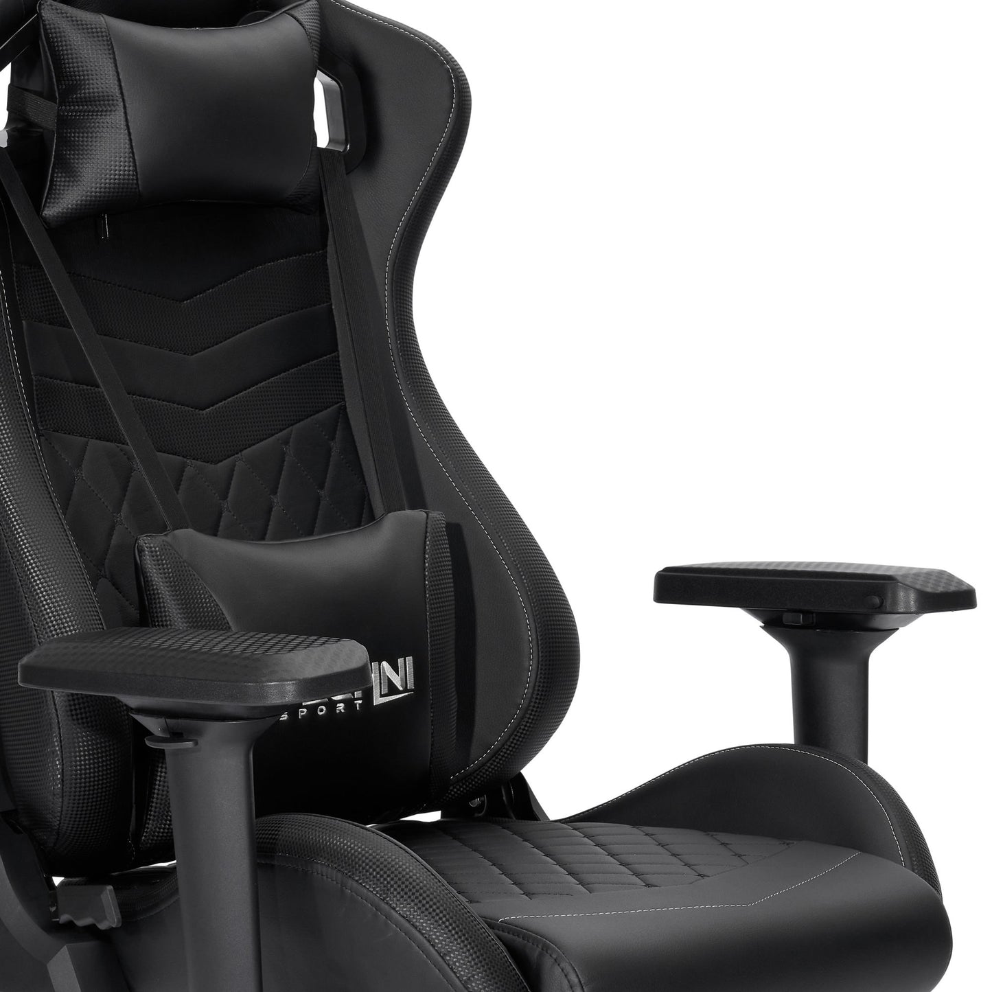 Techni Sport TS-83 Racer Style PC Gaming Chair; Ergonomic High Back, Black