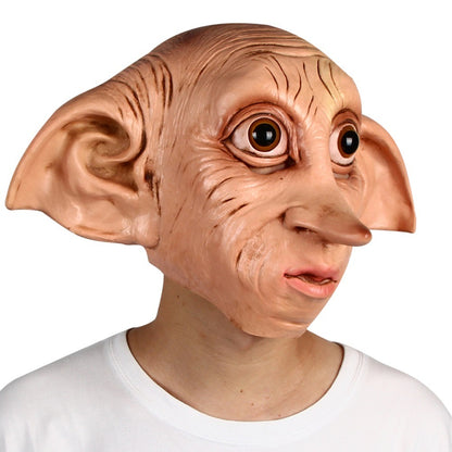 Dobby Mask House-Elf Cosplay Costume Props Halloween Fancy Dress Party Headgear Meng Stay Lifelike Dress Up