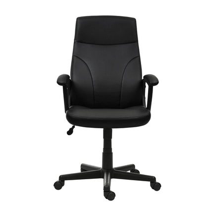 Techni Mobili Executive Office Chair; Medium Back, Black