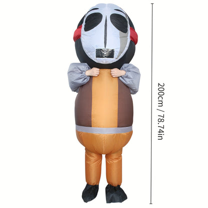 Inflatable Costume Suit With Mask, Funny Halloween Christmas Holiday Cosplay Party Decors