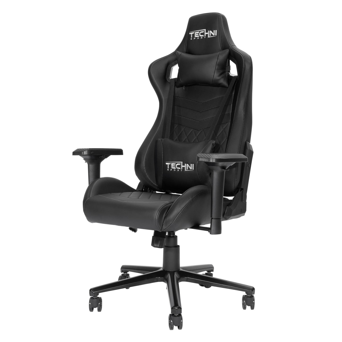 Techni Sport TS-83 Racer Style PC Gaming Chair; Ergonomic High Back, Black