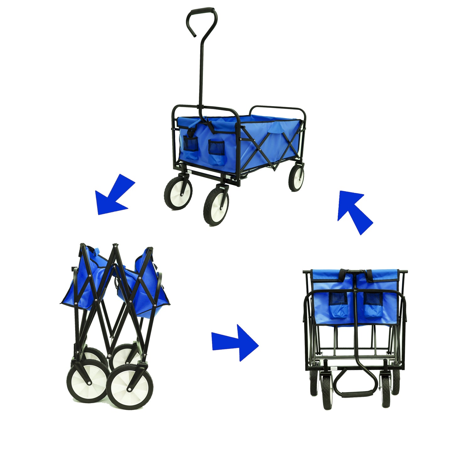 Folding Wagon; Garden, Shopping, Beach Cart