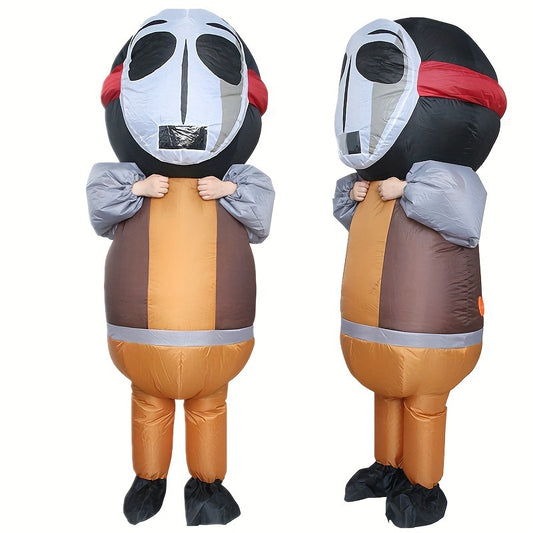 Inflatable Costume Suit With Mask, Funny Halloween Christmas Holiday Cosplay Party Decors