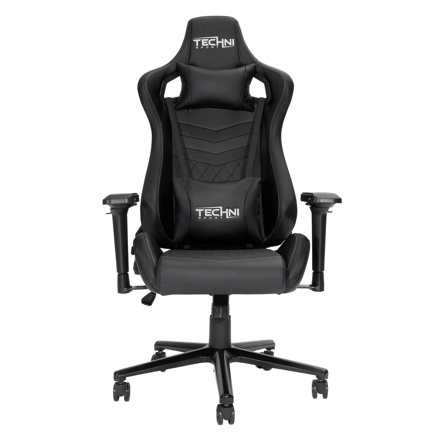 Techni Sport TS-83 Racer Style PC Gaming Chair; Ergonomic High Back, Black