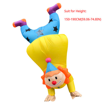 Handstand Clown Inflatable Costume Animal Halloween Costumes For Adult Men Women Cosplay Carnival Party Christmas Dress