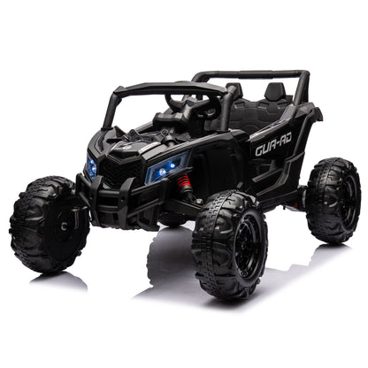 12V Ride On Car with Remote Control,UTV ride on for kid,3-Point Safety Harness, Music Player (USB Port/Volume Knob/Battery Indicator), LED Lights, High-Low Speed Switch - Off-Road Adventure for Kids