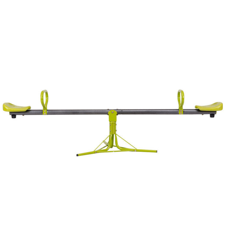 Kids Seesaw Swivel Children Teeter Totter Outdoor Play Set for 2 Children - Second Chance Zone