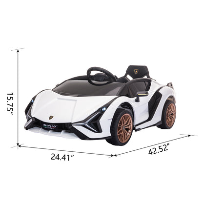 12V Electric Powered Ride on Car; white