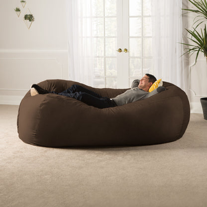 Jaxx 7 Foot Giant Bean Bag Sofa, Chocolate