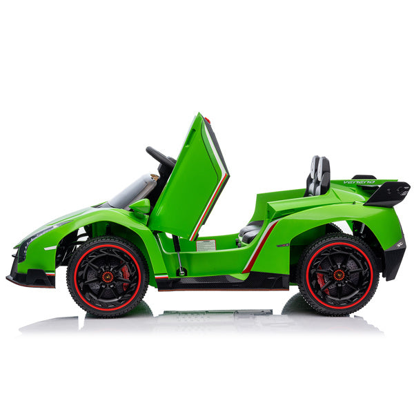 LEADZM Lamborghini Poison; Dual Drive, 12V w/ Remote Control, Green