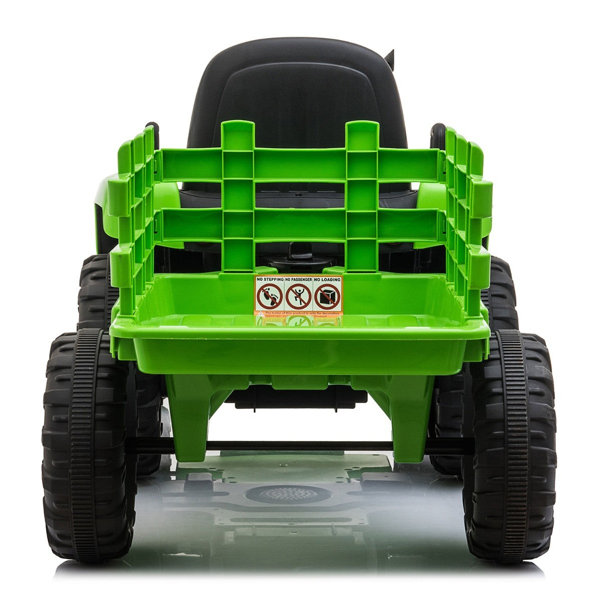 12V Ride On Tractor w/ Trailer; LED Lights, 3 to 6 Ages, Light Green