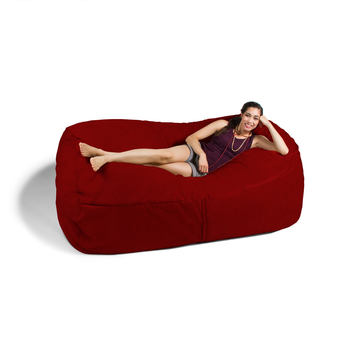 Jaxx 7 Foot Giant Bean Bag Sofa, Cinnabar