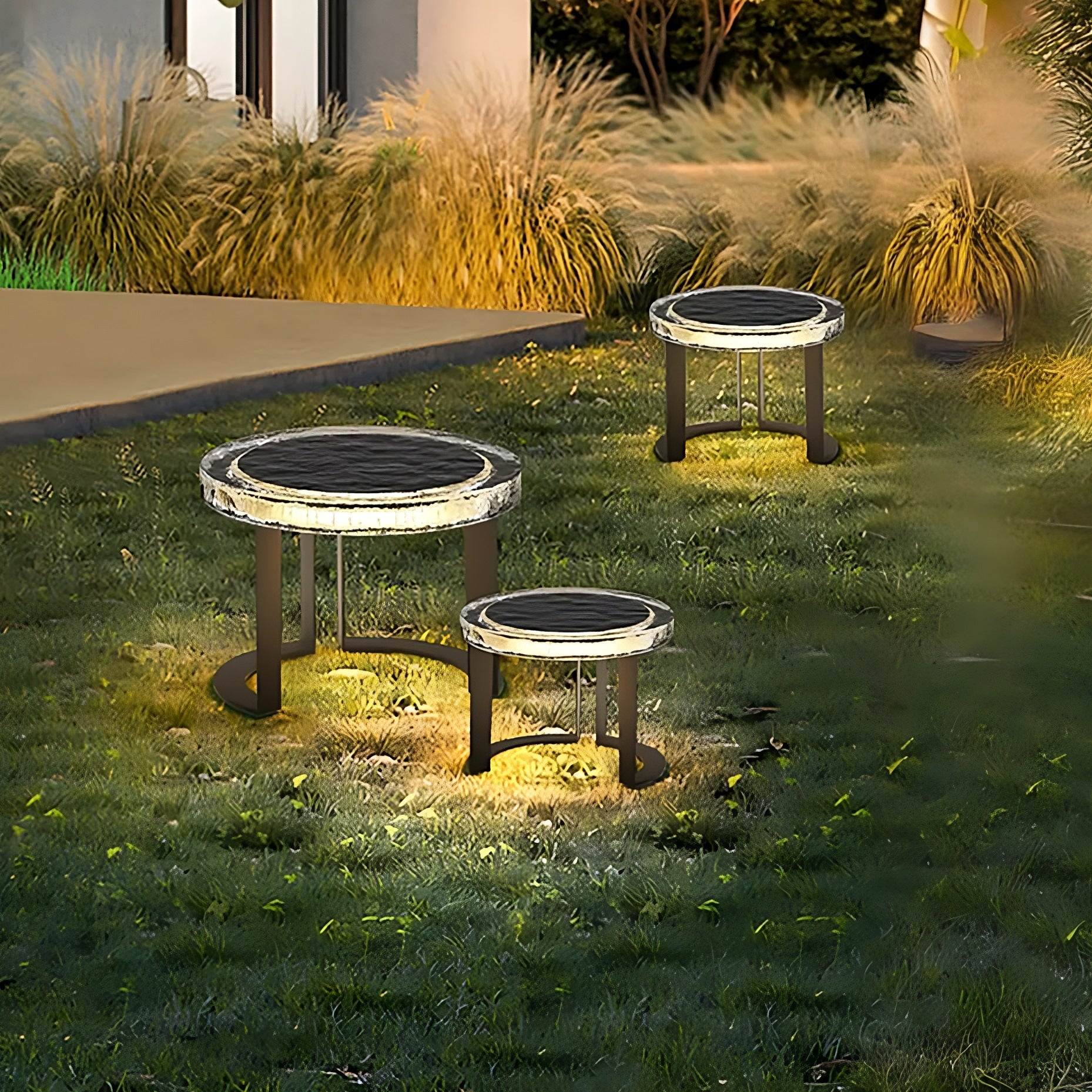 Outdoor Solar powered Garden Table, LED side table, Outdoor garden decorations, Waterproof Outdoor Lightings - Second Chance Zone