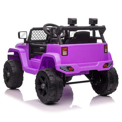 LEADZM Dual Drive Jeep; 12V 4.5A.h with 2.4G Remote Control, Purple