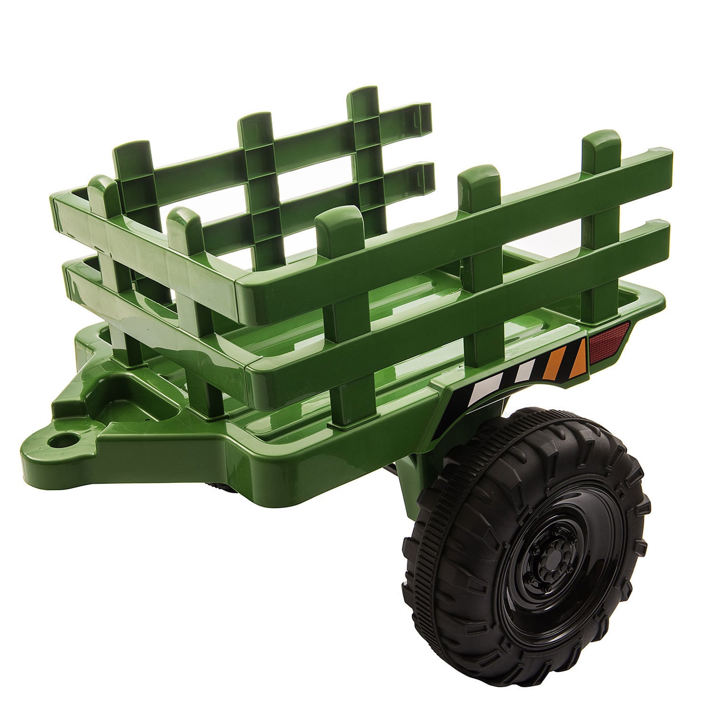 12V Ride On Tractor w/ Trailer; LED Lights, 3 to 6 Ages, Dark Green