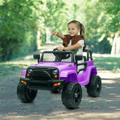 LEADZM Dual Drive Jeep; 12V 4.5A.h with 2.4G Remote Control, Purple