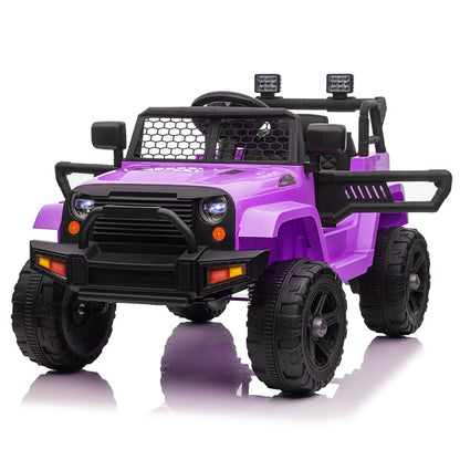 LEADZM Dual Drive Jeep; 12V 4.5A.h with 2.4G Remote Control, Purple