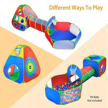 5pc Kids Ball Pit; Pop Up Playhouse For Boys Girls Toddlers