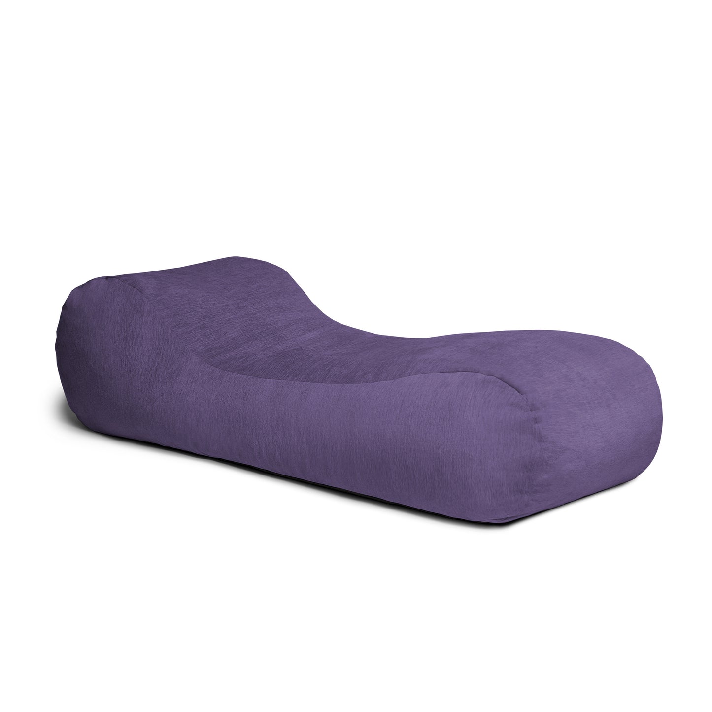 Jaxx Arlo Chaise Lounge Bean Bag Chair - Premium Chenille, Plum