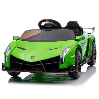 LEADZM Lamborghini Poison; Dual Drive, 12V w/ Remote Control, Green