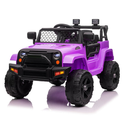 LEADZM Dual Drive Jeep; 12V 4.5A.h with 2.4G Remote Control, Purple