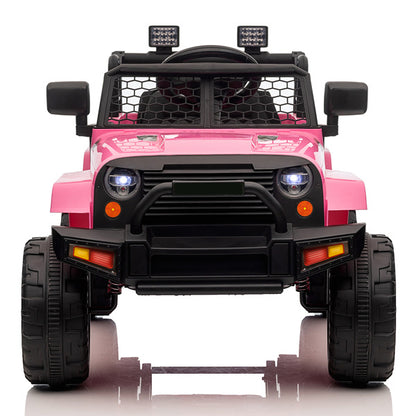 LEADZM 12V Jeep; Dual Drive 4.5A.h with 2.4G Remote Control; Pink