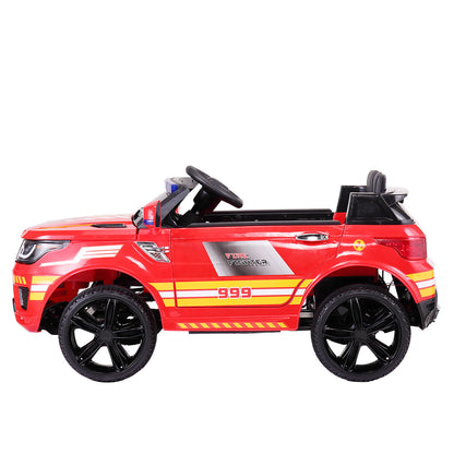 Ride on Police Car w/ Parental Remote Control; 12V Battery Powered w/ Siren, Flashing Lights, Red