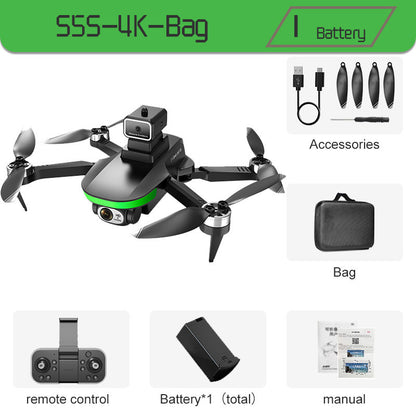 S5S Mini Drone 4k Profesional 8K HD Camera Obstacle Avoidance Aerial Photography Brushless Foldable Quadcopter 1.2km - Second Chance Zone