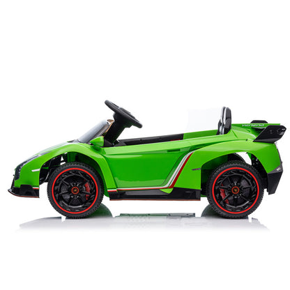 LEADZM Lamborghini Poison; Dual Drive, 12V w/ Remote Control, Green