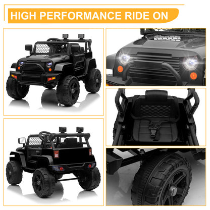 LEADZM Dual Drive Jeep;  12V 4.5A.h with 2.4G Remote Control, Black