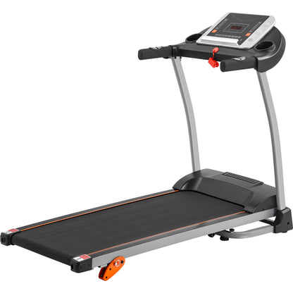 Easy Folding Treadmill; Jogging & Walking Machine w/ Pulse Sensor