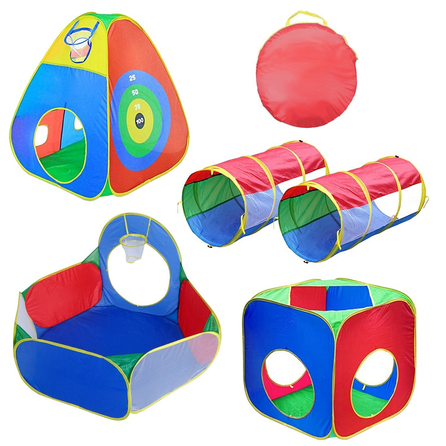 5pc Kids Ball Pit; Pop Up Playhouse For Boys Girls Toddlers