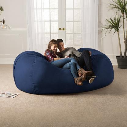 Jaxx 7 Foot Giant Bean Bag Sofa, Navy