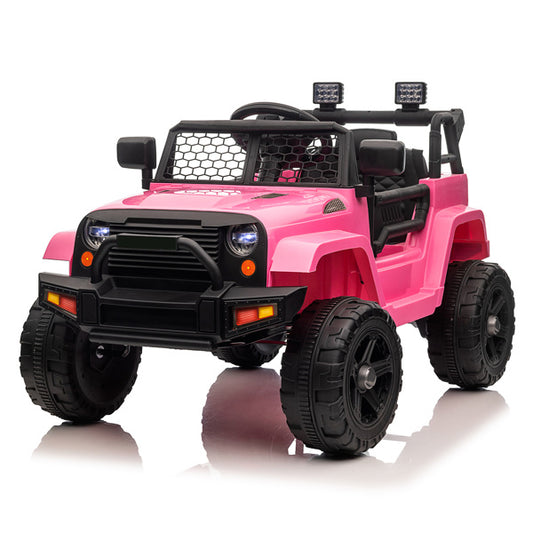 LEADZM 12V Jeep; Dual Drive 4.5A.h with 2.4G Remote Control; Pink