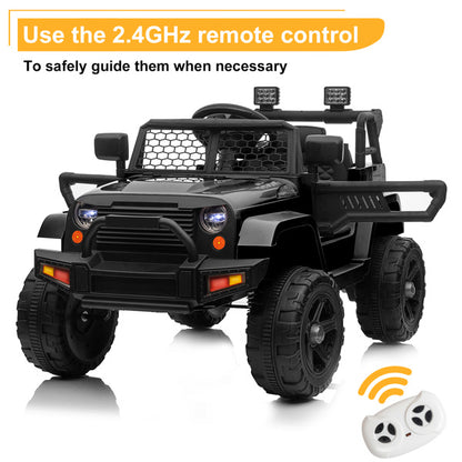 LEADZM Dual Drive Jeep;  12V 4.5A.h with 2.4G Remote Control, Black