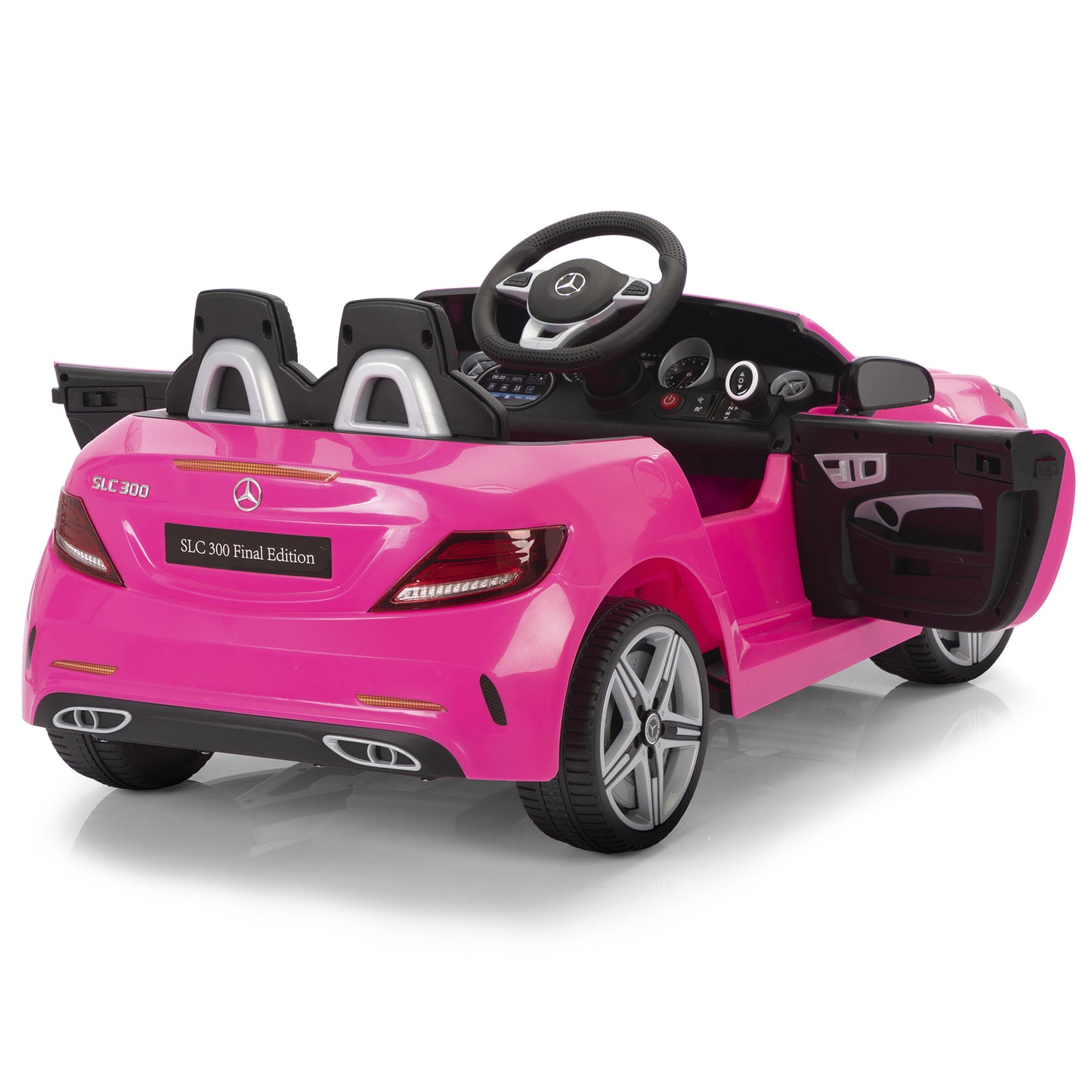 12V SLC300 Ride On Toy Car, w/ LED Lights, Horn, for Children 3-6