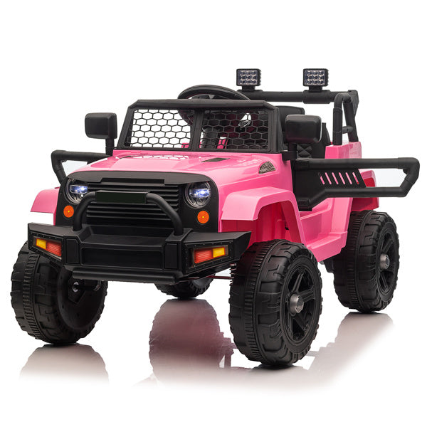 LEADZM 12V Jeep; Dual Drive 4.5A.h with 2.4G Remote Control; Pink