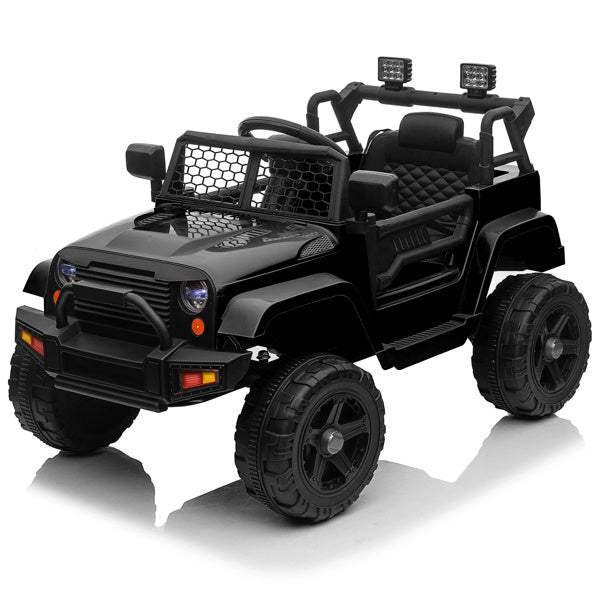 LEADZM Dual Drive Jeep;  12V 4.5A.h with 2.4G Remote Control, Black