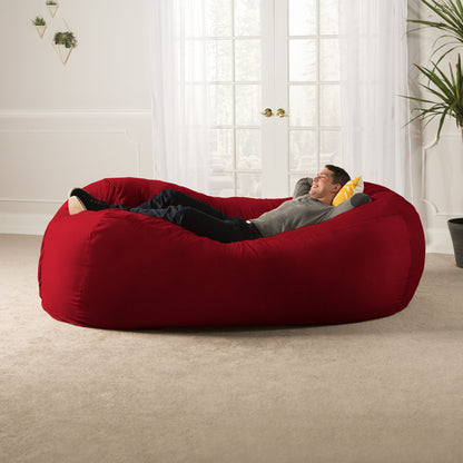 Jaxx 7 Foot Giant Bean Bag Sofa, Cinnabar