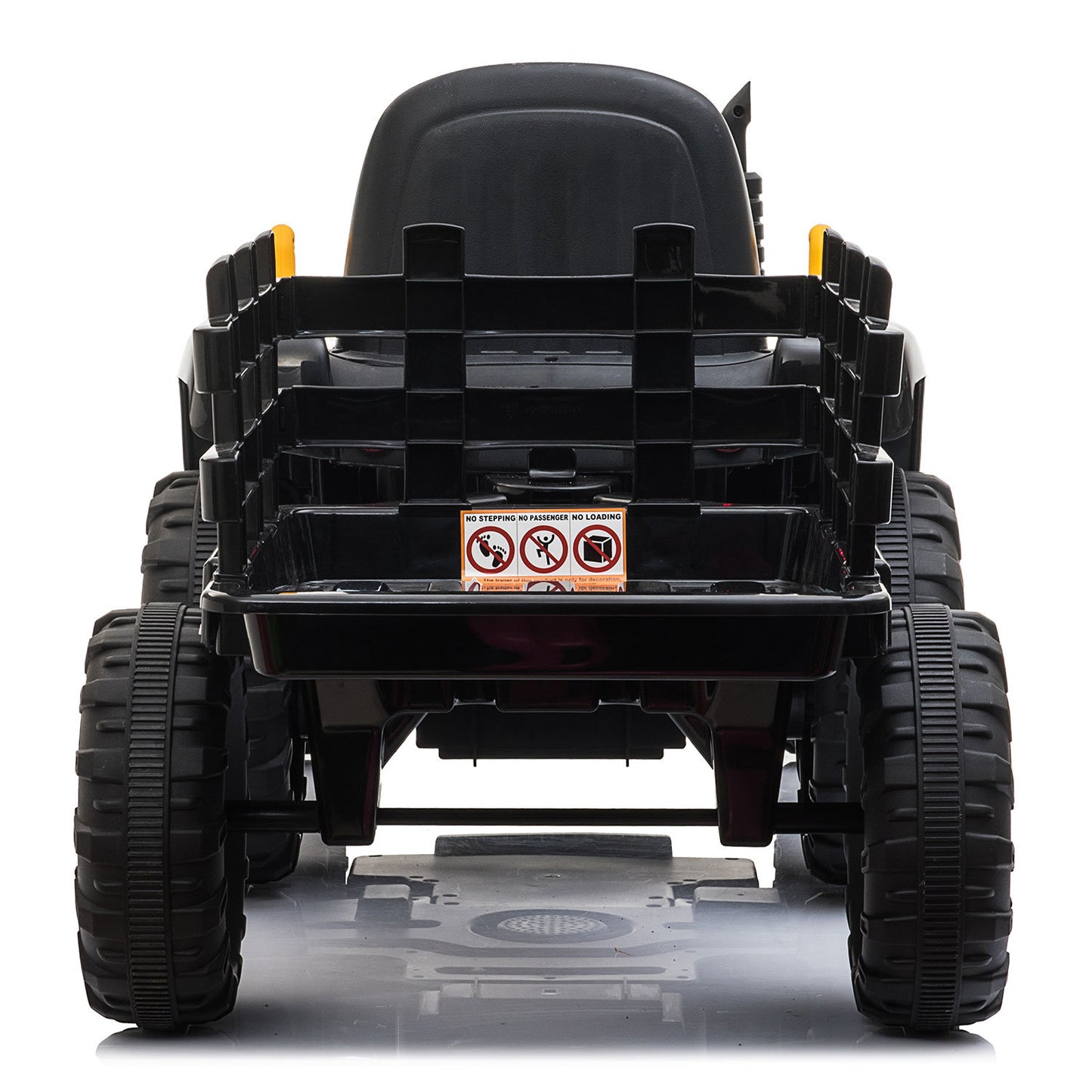 12V Ride On Tractor w/ Trailer; LED Lights, 3 to 6 Ages,  Black