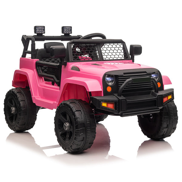 LEADZM 12V Jeep; Dual Drive 4.5A.h with 2.4G Remote Control; Pink