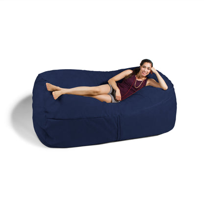 Jaxx 7 Foot Giant Bean Bag Sofa, Navy