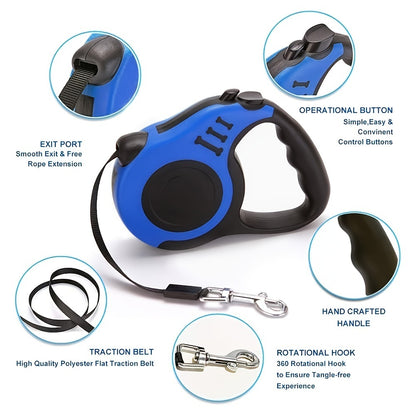 Pet Leash For Dog & Cat; Retractable Leash Automatic