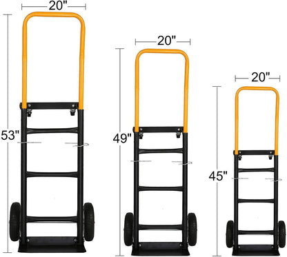 Bosonshop Convertible Hand Truck Dual Purpose 2 Wheel Dolly and 4 Wheel Push Cart with Swivel Wheels 330 Lbs - Second Chance Zone