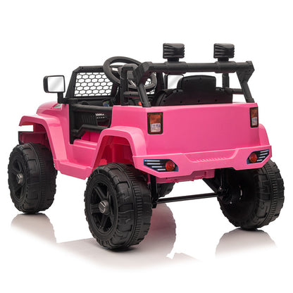 LEADZM 12V Jeep; Dual Drive 4.5A.h with 2.4G Remote Control; Pink