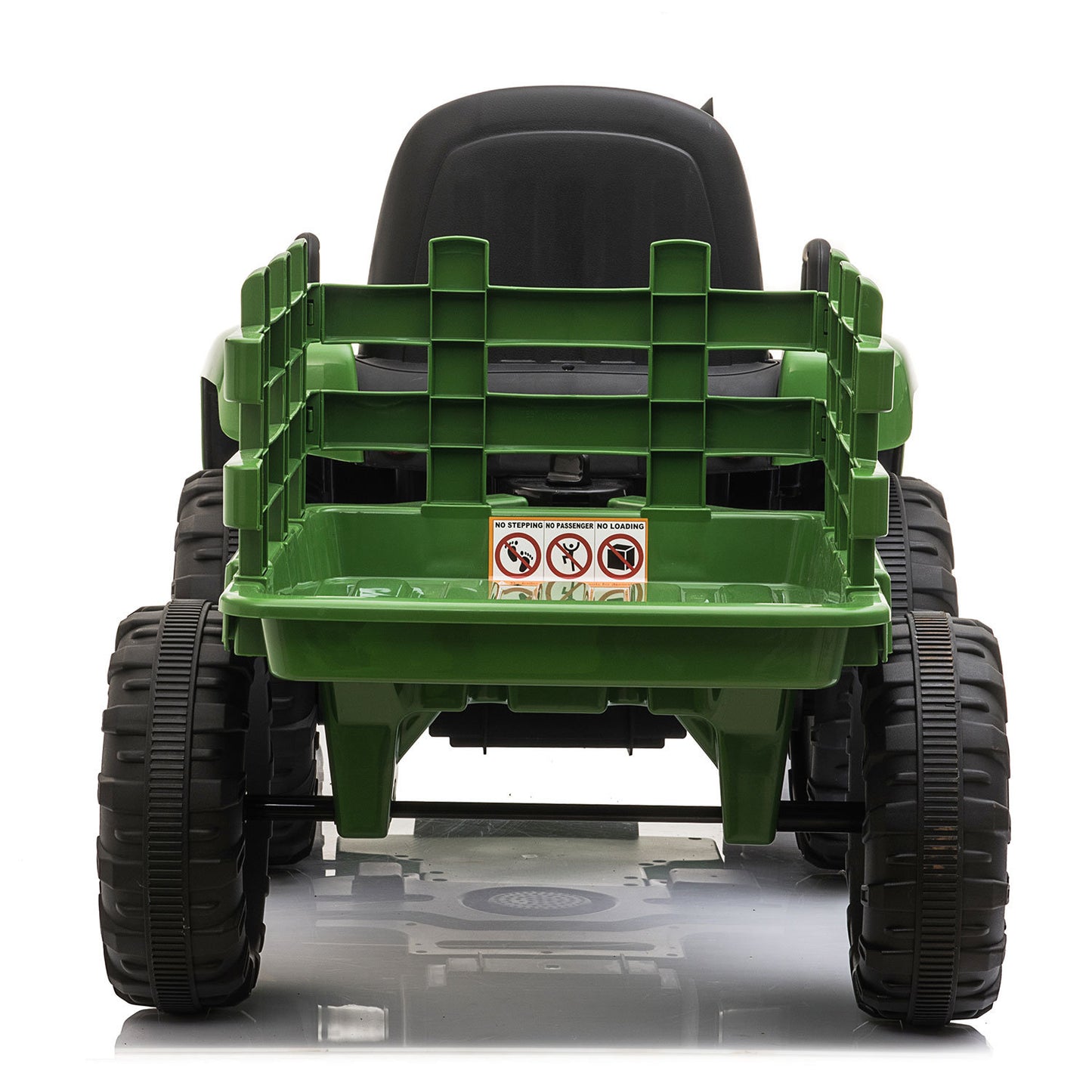 12V Ride On Tractor w/ Trailer; LED Lights, 3 to 6 Ages, Dark Green