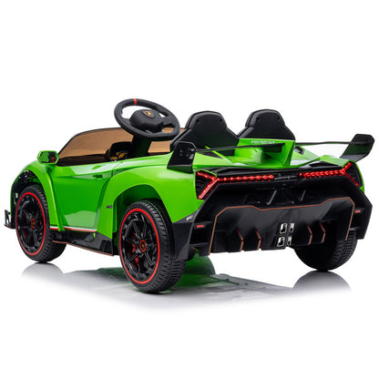 LEADZM Lamborghini Poison; Dual Drive, 12V w/ Remote Control, Green