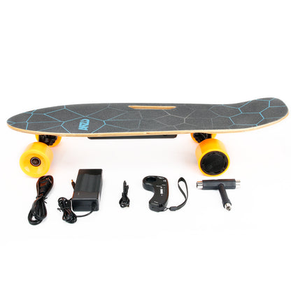 Small Electric Skateboard w/ Remote Control; 350W, Max 10mph, for Kids