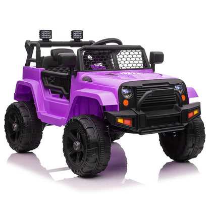 LEADZM Dual Drive Jeep; 12V 4.5A.h with 2.4G Remote Control, Purple